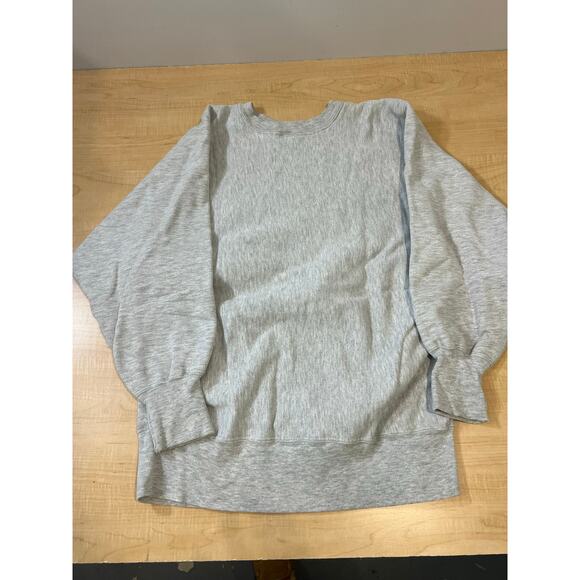 Vintage Champion Sweatshirt Light Gray Womans Size XL 100% Cotton - Picture 4 of 8